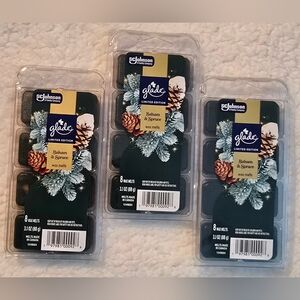 3 Wax Melts Limited Edition Glade Balsam & Spruce - 8 Count Packages